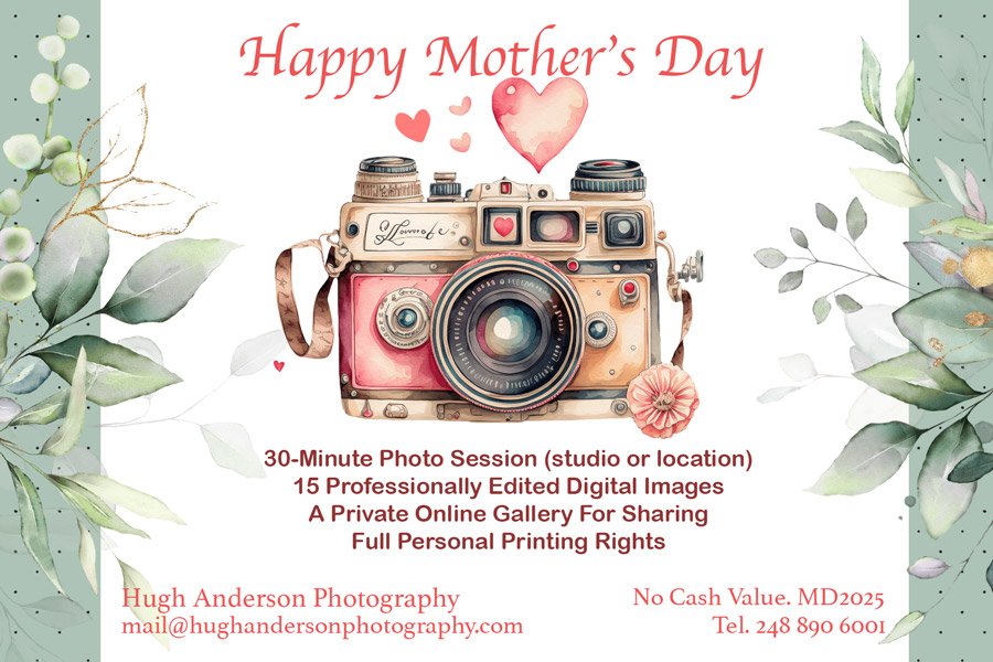 Mothers day gift voucher. A gift voucher designed to showcase a 4x6 inch printable mothers day gift voucher.