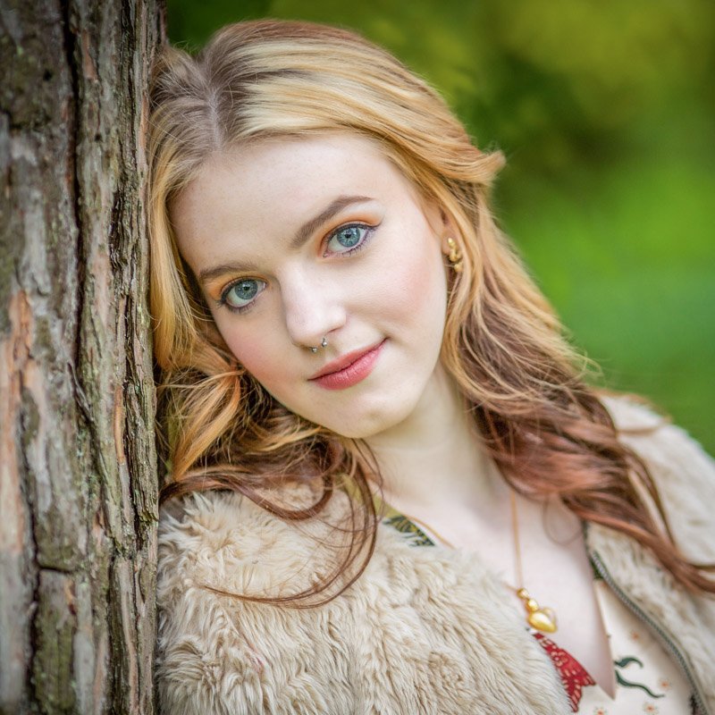 high school senior photo in Bloomfield Hills.