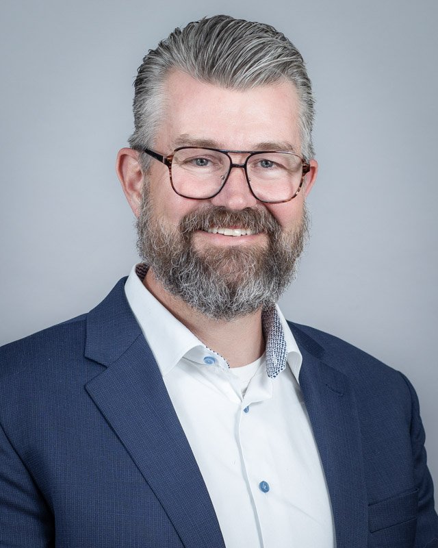 professional linkedin headshot detroit businessman studio portrait