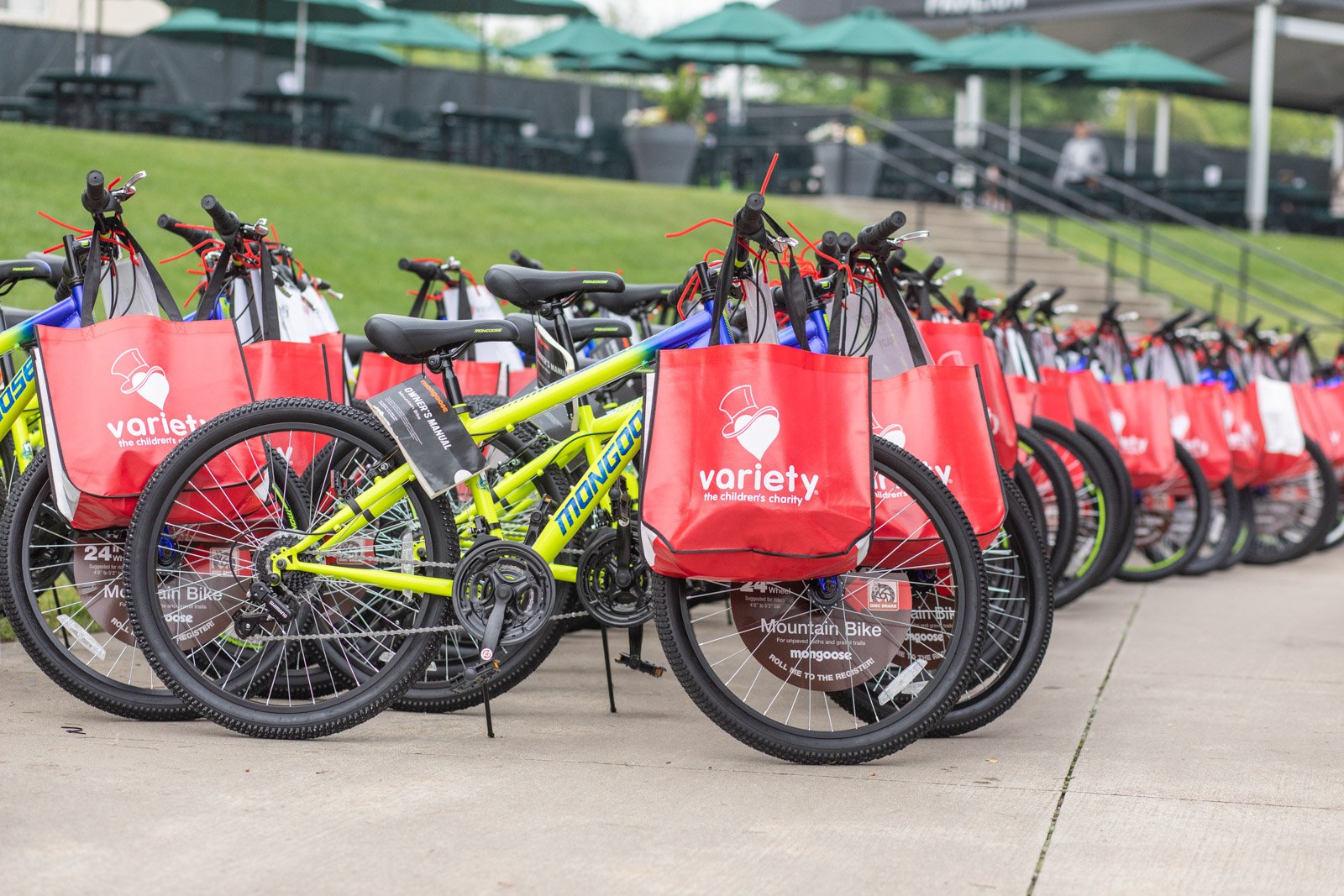 Variety bikes for a charity giveaway
