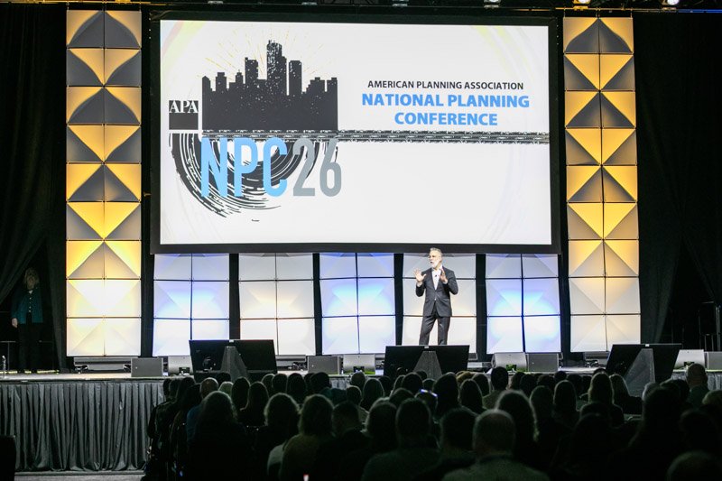 Keynote presentation during a large corporate conference in Detroit