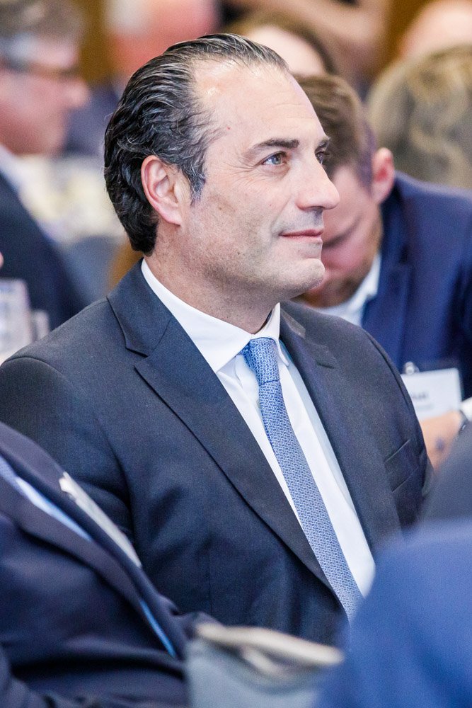 Antonio Filosa, CEO of Stellantis, attending a corporate conference in Metro Detroit.